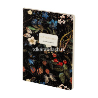 Тетрадь А5 60л клетка "Flora. Лесные ягоды" прошитый блок, искусственная кожа 7-60-1384/05 от магазина "Карандаш"