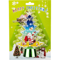 Ель настольная 14,5см светящаяся, пластик Y5620-17 от магазина "Карандаш"