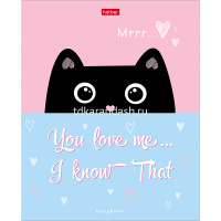 Тетрадь А5 18л клетка "Ушки на макушке" на скобе тиснение 5 дизайнов 18Т5тВ1/063105 от магазина "Карандаш"