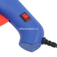 Пистолет клеевой электрический (20Вт) 13х11х2см диаметр 0,7см, металл. наконечник XC2428 от магазина "Карандаш"