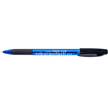 Ручка шариковая "Tri-Grip blue barrel" 0,7мм синяя, резиновый грип 0747 от магазина "Карандаш"