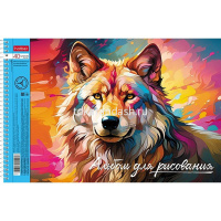 Альбом для рисования А4 40л "Дикий мир России" на спирали, перфорация на отрыв, 4 дизайна 085173 от магазина "Карандаш"