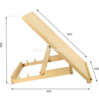 Мольберт настольный с регулятором угла наклона 42х52см, дерево 4650104420127 от магазина "Карандаш"