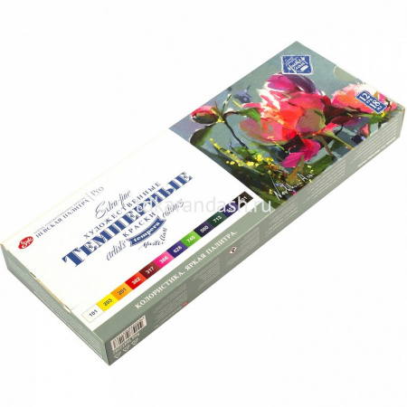 Краски темперные 12 цветов 18мл "Колористика. Яркая палитра" картон 16412282 от магазина "Карандаш"