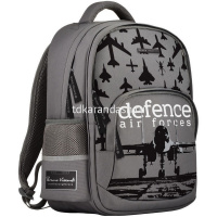 Рюкзак "Defence forces. Самолёт" 30х40х19см, 800гр, 2 отделения, 3 кармана, серый 12-002-184/05 от магазина "Карандаш"