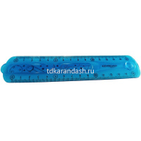 Линейка "Flexible" 15см гибкая, двухсторонняя шкала, пластик, 3 цвета KR971663 от магазина "Карандаш"