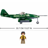 Конструктор "Самолет истребитель" 338 деталей 38х28,5х7см пластик M38-B0977 от магазина "Карандаш"