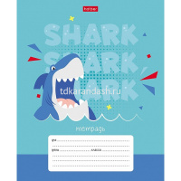 Тетрадь А5 12л клетка "Ррррычалки" на скобе 5 дизайнов 12Т5В1 от магазина "Карандаш"