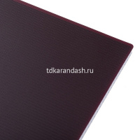 Тетрадь А5 80л клетка "Velvet. Бордо" на спирали пластиковая обложка 081571 от магазина "Карандаш"