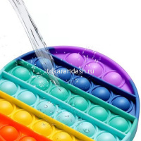 Игрушка-антистресс "Pop it" 12,7см круг, разноцветный M-9977 от магазина "Карандаш"