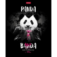 Тетрадь А5 48л клетка "Панда_банда" на скобе глянцевая ламинация 5 дизайнов 48Т5лВ1/077678 от магазина "Карандаш"