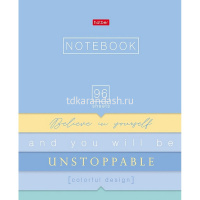 Тетрадь А5 96л клетка "Будь собой!" на скобе матовая ламинация 5 дизайнов 96Т5лВ1/080274 от магазина "Карандаш"