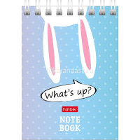 Блокнот А7 40л "Прикольные зайцы" без линовки, на спирали, 6 дизайнов 40Б7В1гр/061437 от магазина "Карандаш"