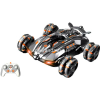 Машина р/у "Перевертыш" 19х16х5см с аккумулятором, пластик (свет, звук, пар, поворот 360 градусов) от магазина "Карандаш"