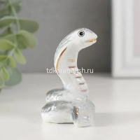 Сувенир "Кобра" серо-белый 7,5см керамика, 5 видов Y10401-24 от магазина "Карандаш"