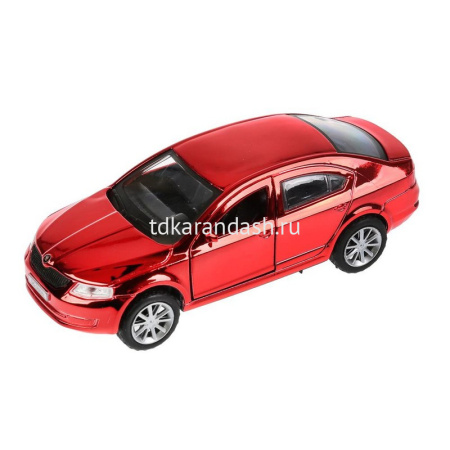 Машина "Skoda Octavia" красная, инерционная, металл 12см (открывающиеся двери) OCTAVIA-RD-CH от магазина "Карандаш"