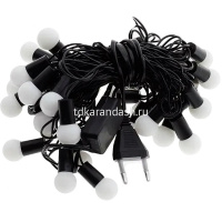 Эл/гирлянда Штора Шары 96 цветных диодов d-1,5см 1,5*1,5м, черный провод, 1 режим, с соединителем от магазина "Карандаш"