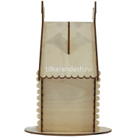 Заготовка для декорирования "Чайный домик Избушка"15х15х22см, фанера 3мм от магазина "Карандаш"