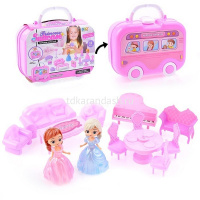 Набор мебели в чемодане с аксессуарами 18х14см, 16 деталей B1997440/666-2210 от магазина "Карандаш"