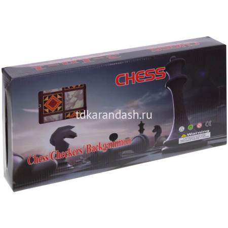 Набор настольных игр (шахматы, шашки, нарды) 39х19,5х5,2см 231296 от магазина "Карандаш"