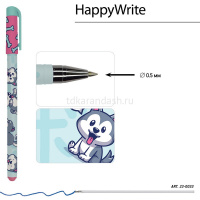 Ручка шариковая "HappyWrite. Kawaii animals. Щеночек" 0,5мм синяя 20-0215/57 от магазина "Карандаш"