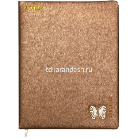 Дневник для 1-11 классов "Butterfly" твердая обложка, искусственная кожа с поролоном, брошь 2021186