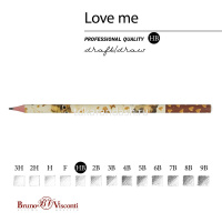 Карандаш чернографитный "Love Me. Котики. Счастье" HB, трехгранный 21-0030/79 от магазина "Карандаш"