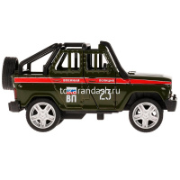 Машина "УАЗ Hunter. Военная полиция" зеленая, инерционная, металл 11,5см (открывающиеся двери) от магазина "Карандаш"