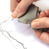 Ластик-клячка "1220" 37х28х10мм серый CCM1220 от магазина "Карандаш"