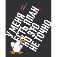 Тетрадь А5 48л клетка "Гусь умный" на скобе выборочный лак 5 дизайнов 48Т5вмВ1/078540 от магазина "Карандаш"