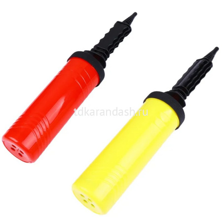 Насос для шаров 29,5х5см, пластик, 5 цветов Y11244-24 от магазина "Карандаш"