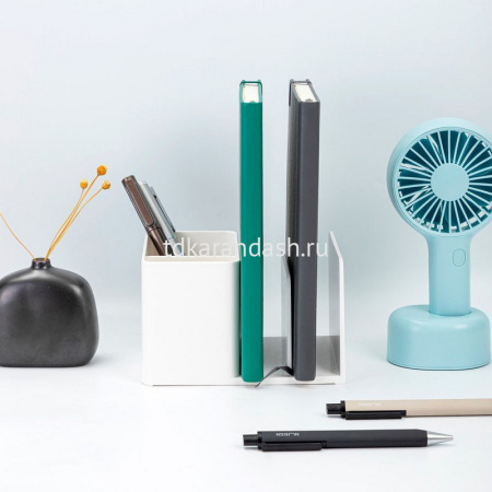 Подставка-органайзер "Nusign" 12х15,5х9,5см 4 отделения, пластик, белая ENS950WHITE от магазина "Карандаш"