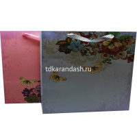 Пакет подарочный "Бабочки" 14х15х7см 4 цвета 11549-24 от магазина "Карандаш"