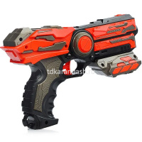 Пистолет 22х15см с мягкими пулями 14шт, пластик (патронаж) FJ435 от магазина "Карандаш"