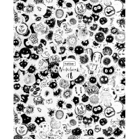 Тетрадь А5 48л клетка "Прикольные кляксы" на скобе тиснение 5 дизайнов 086210 от магазина "Карандаш"