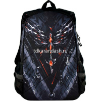 Рюкзак "Девушка панк" 31х44х16см, 600гр, 1 отделение, 5 карманов, черный 68253 от магазина "Карандаш"