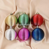 Набор шаров 70мм 6шт 6 цветов пластик Y3846-16 от магазина "Карандаш"