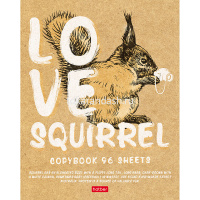 Тетрадь А5 96л клетка "I love" на скобе крафт 96Т5В1/046859 от магазина "Карандаш"