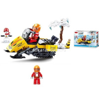 Конструктор "Снегоход" 115 деталей 19х14х4,5см пластик JB0913266 от магазина "Карандаш"