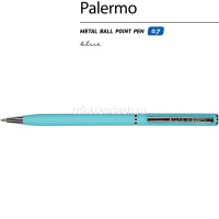 Ручка шариковая "Palermo" 0,7мм синяя, автомат, корпус бирюзовый, металл 20-0250/09 от магазина "Карандаш"