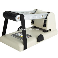 Дырокол мощный 100л 2-отв, d-6мм, 12мм, с 2-мя линейками, металл, серый E0130 от магазина "Карандаш"