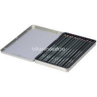 Набор карандашей чернографитных 12шт "Sketch&Art" B-14B металл 21-0066 от магазина "Карандаш"