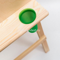 Мольберт напольный "Хлопушка" 60х84х160см односторонний, дерево (полка+2 стакана) 113032 от магазина "Карандаш"