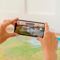 Карта России Физическая 1:8,5м 101х70см интерактивная с ламинацией КН052 от магазина "Карандаш"