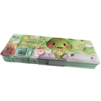 Пенал "Cute" 24х9х3,5см с точилкой, на магните, пластик, 2 отделения, 4 цвета 11663-24 от магазина "Карандаш"