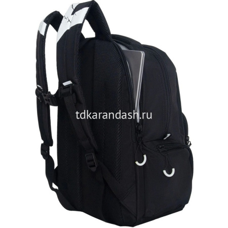 Рюкзак 32х42х22см, 1100гр, 2 отделения, 4 кармана, черный/белый RU-423-14/8 от магазина "Карандаш"