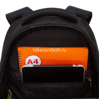 Рюкзак 32х47х17см 832гр, 2 отделения, 4 кармана, черный RU-436-2/3 от магазина "Карандаш"