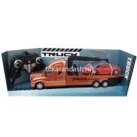 Трейлер р/у 35,5х7х12см, с аккумулятором, пластик (1 машина) 1645450/666-753A от магазина "Карандаш"