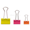 Зажим для бумаг 15мм/19мм/25мм 24шт цветной, ассорти, в пластиковой коробке E8560 от магазина "Карандаш"