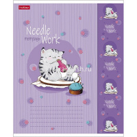 Тетрадь А5 18л клетка "Приключения кота Пирожка" на скобе 5 дизайнов 18Т5В1/067615 от магазина "Карандаш"